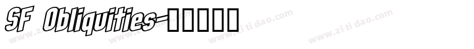 SF Obliquities字体转换